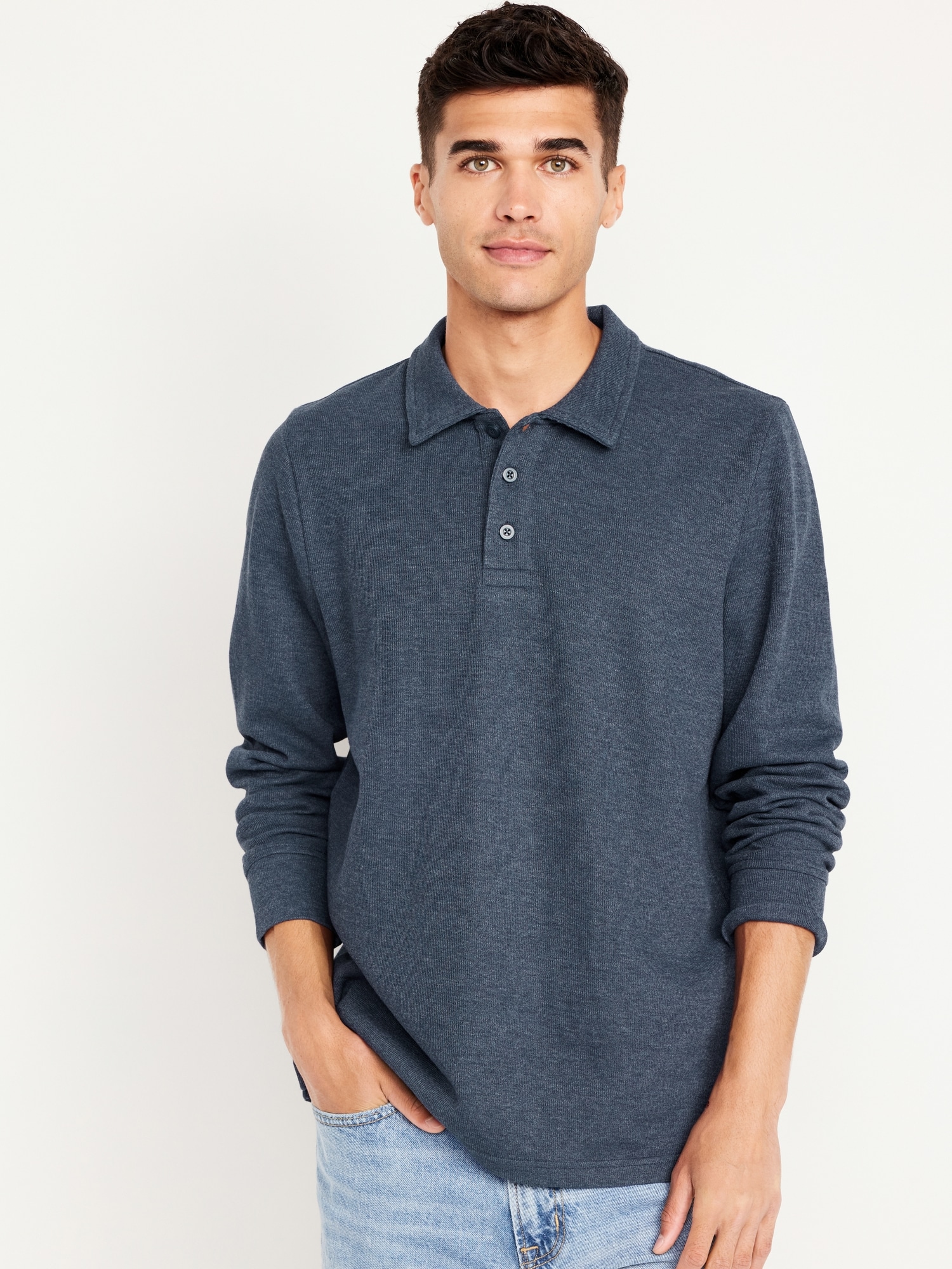 French Rib Polo Sweater