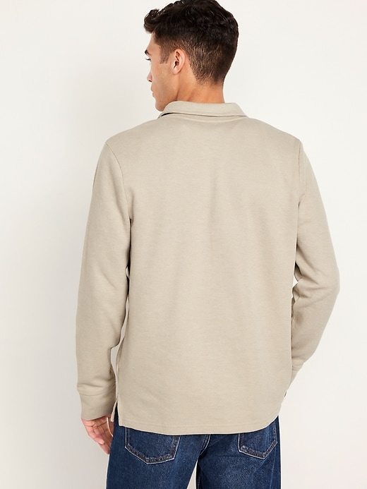 View large product image 2 of 5. French Rib Polo Sweater