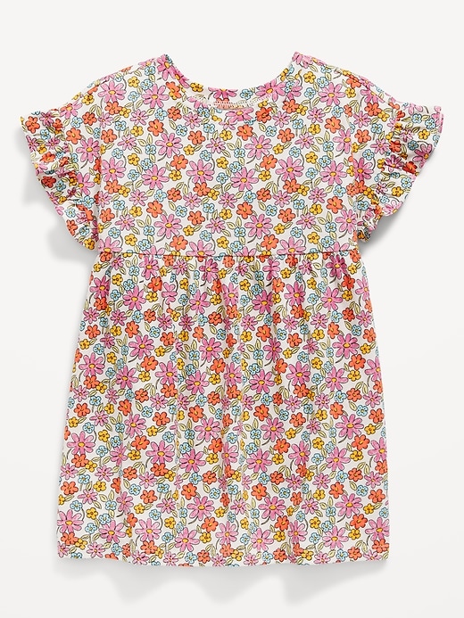 View large product image 1 of 1. Printed Fit and Flare Dress for Toddler Girls