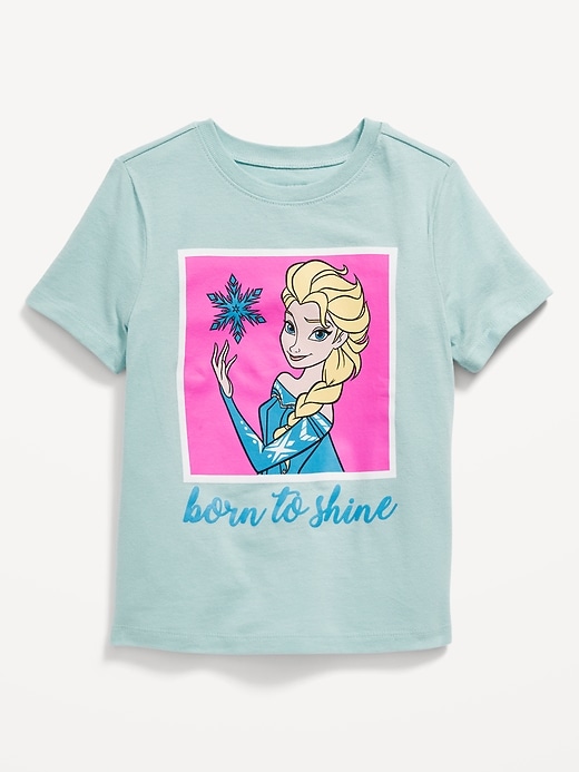 View large product image 1 of 1. Disney© Elsa Graphic T-Shirt for Toddler Girls