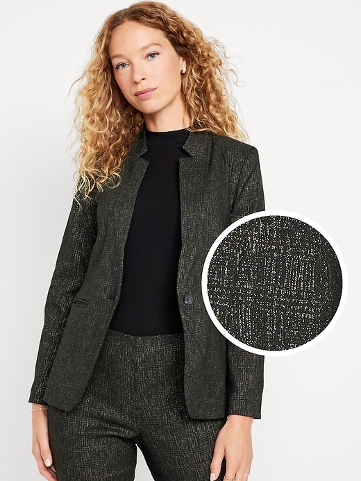 Image number 1 showing, Notched-Collar Pixie Blazer