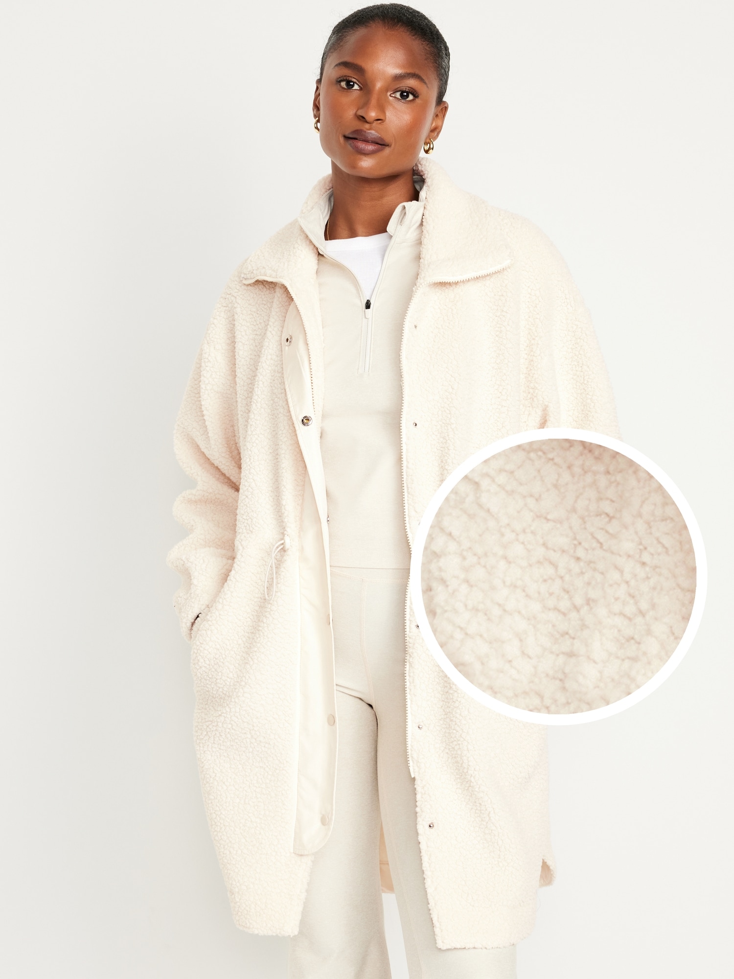 monki teddy coat