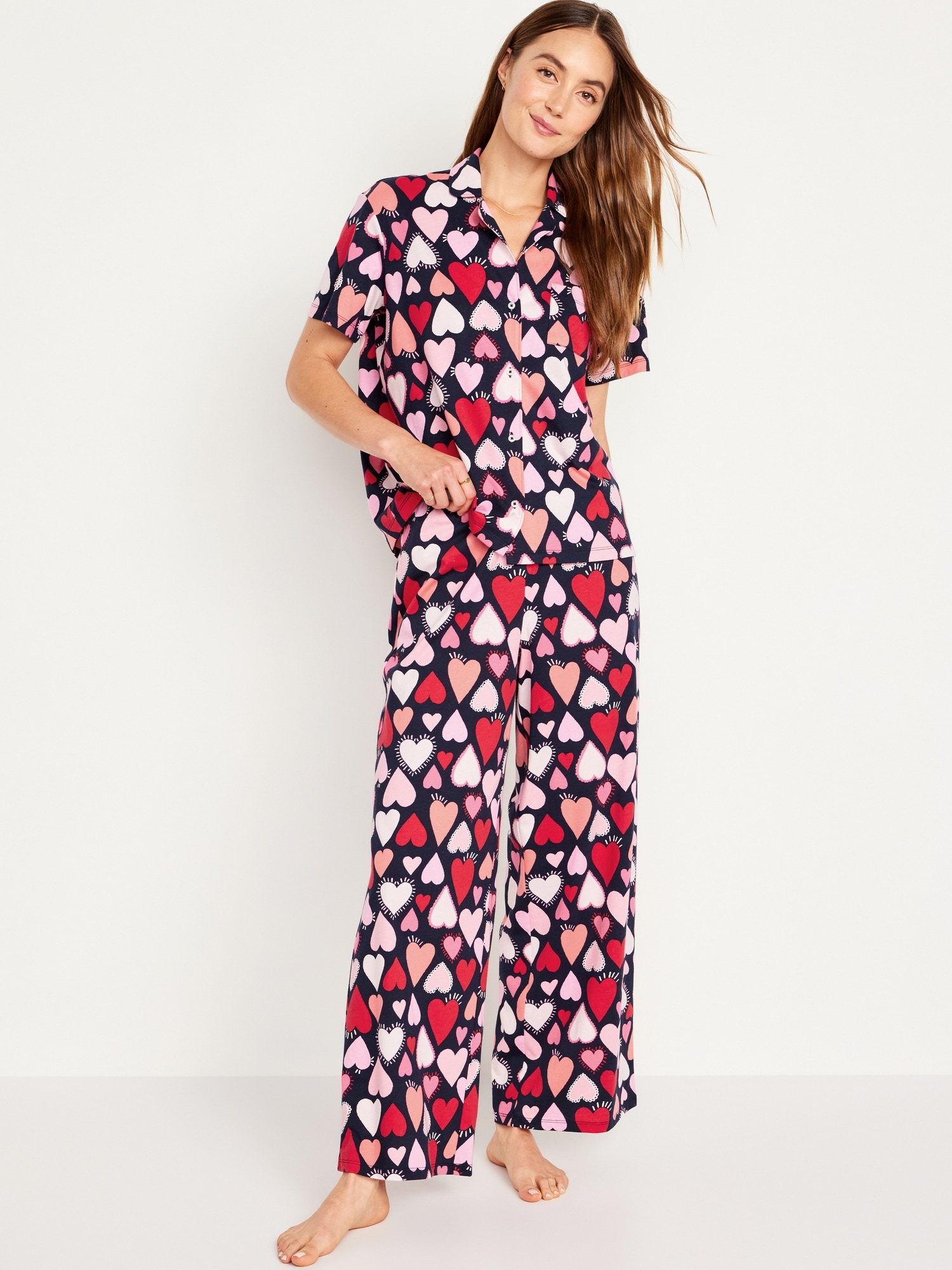 Matching Valentine Print Pajamas