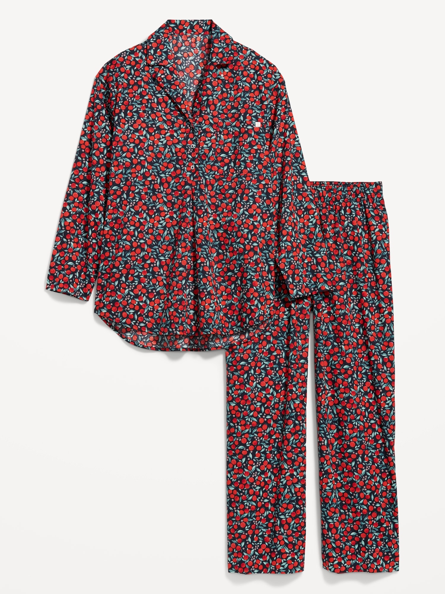 Maternity Poplin Pajama Set