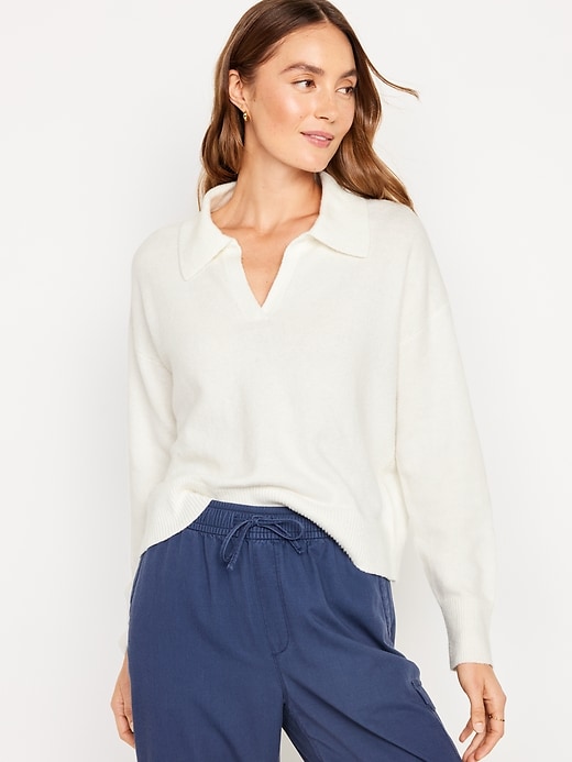 Image number 1 showing, SoSoft Collared Sweater