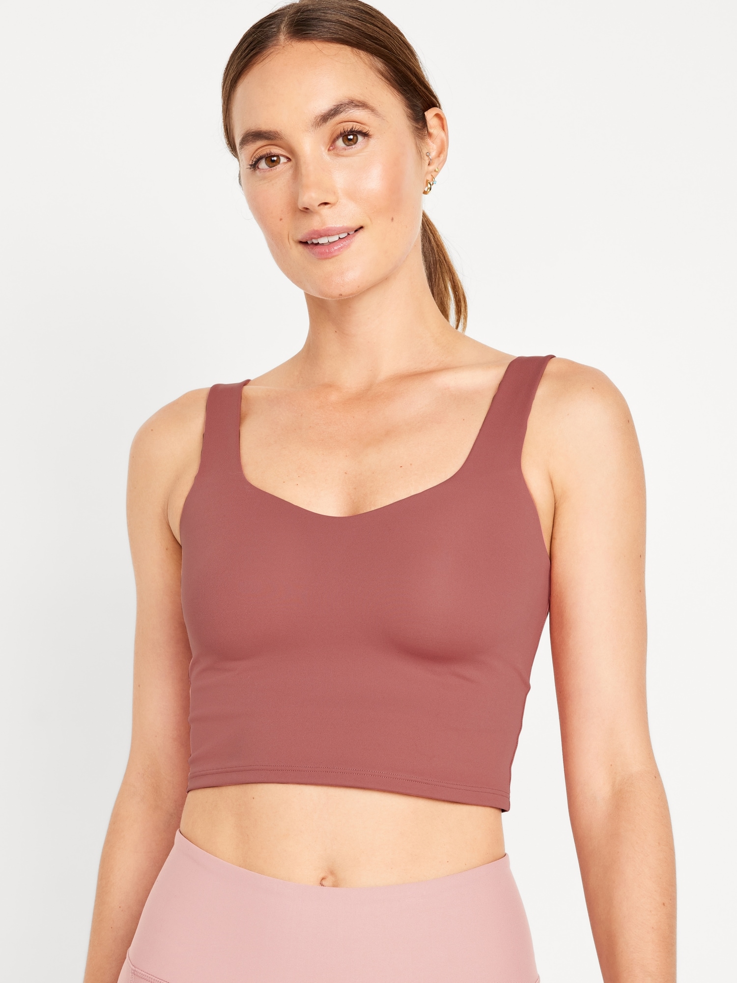 Woo Low Impact Sports Bra with Styled Back - Pink
