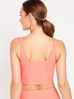 Light Support PowerSoft Ribbed Longline Sports Bra