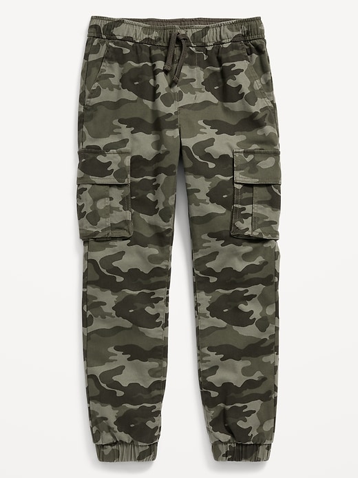 View large product image 1 of 1. Twill Cargo Jogger Pants for Boys