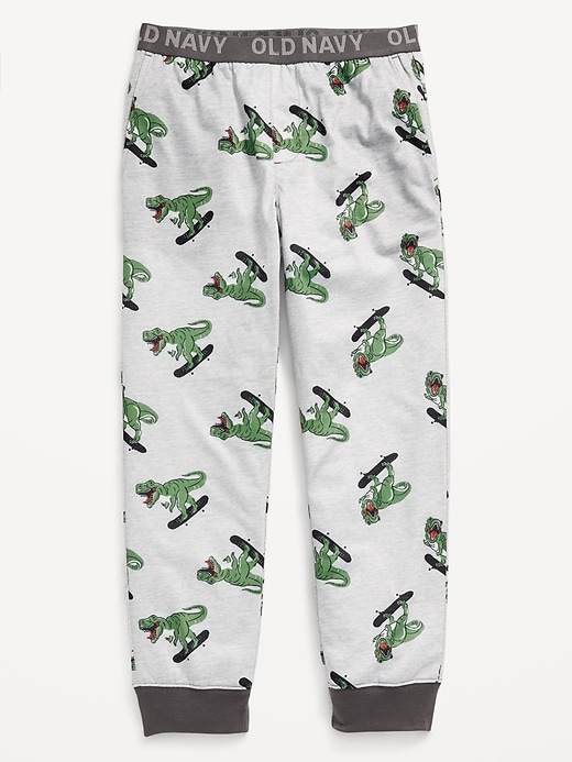 View large product image 1 of 1. Printed Jersey-Knit Pajama Jogger Pants for Boys