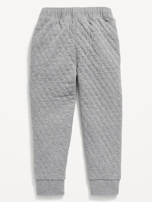 View large product image 2 of 2. Quilted Jacquard-Knit Jogger Sweatpants for Toddler Boys