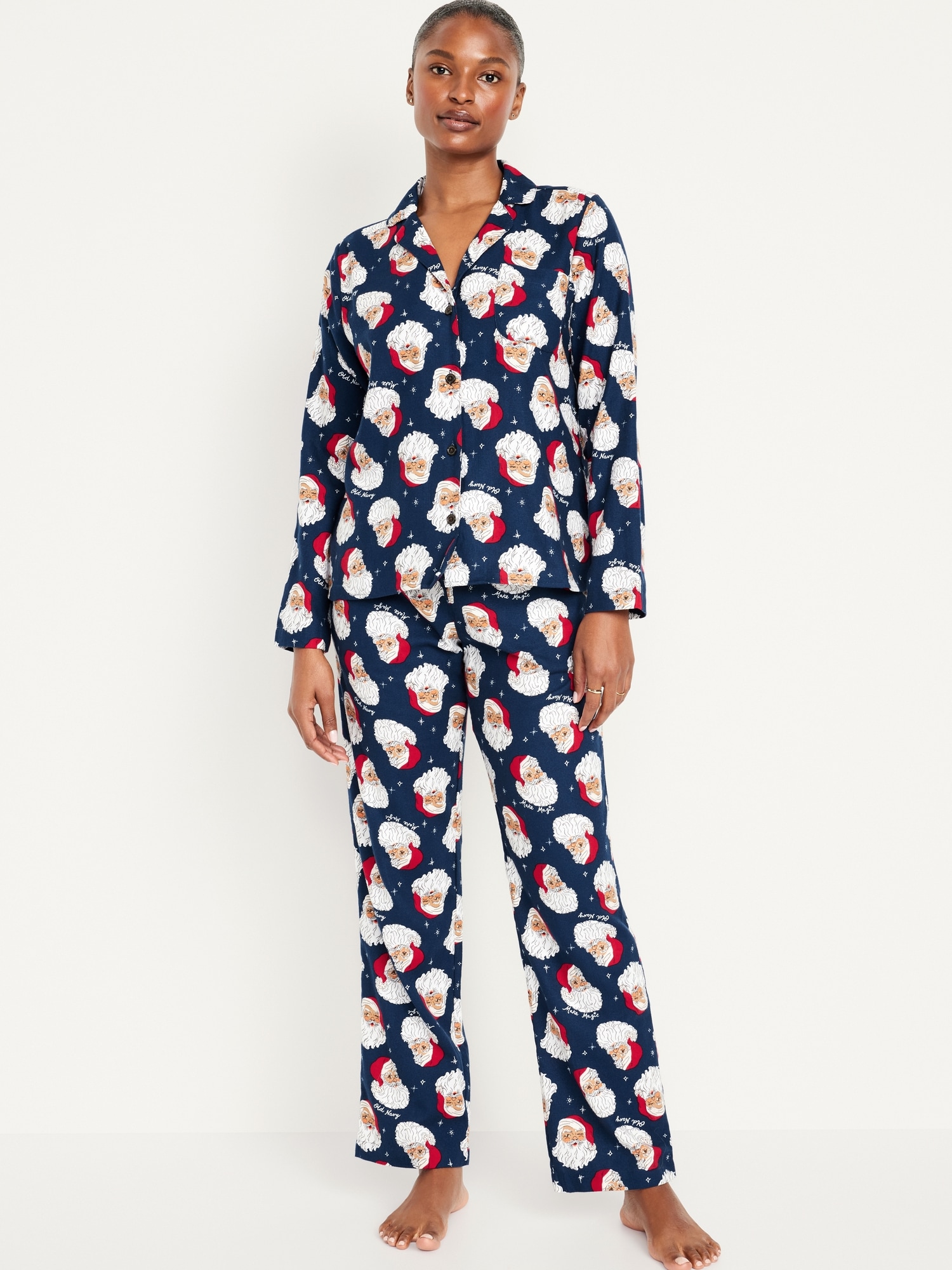 Old Navy Matching Flannel Pajama Set for Women Red Buffalo Plaid