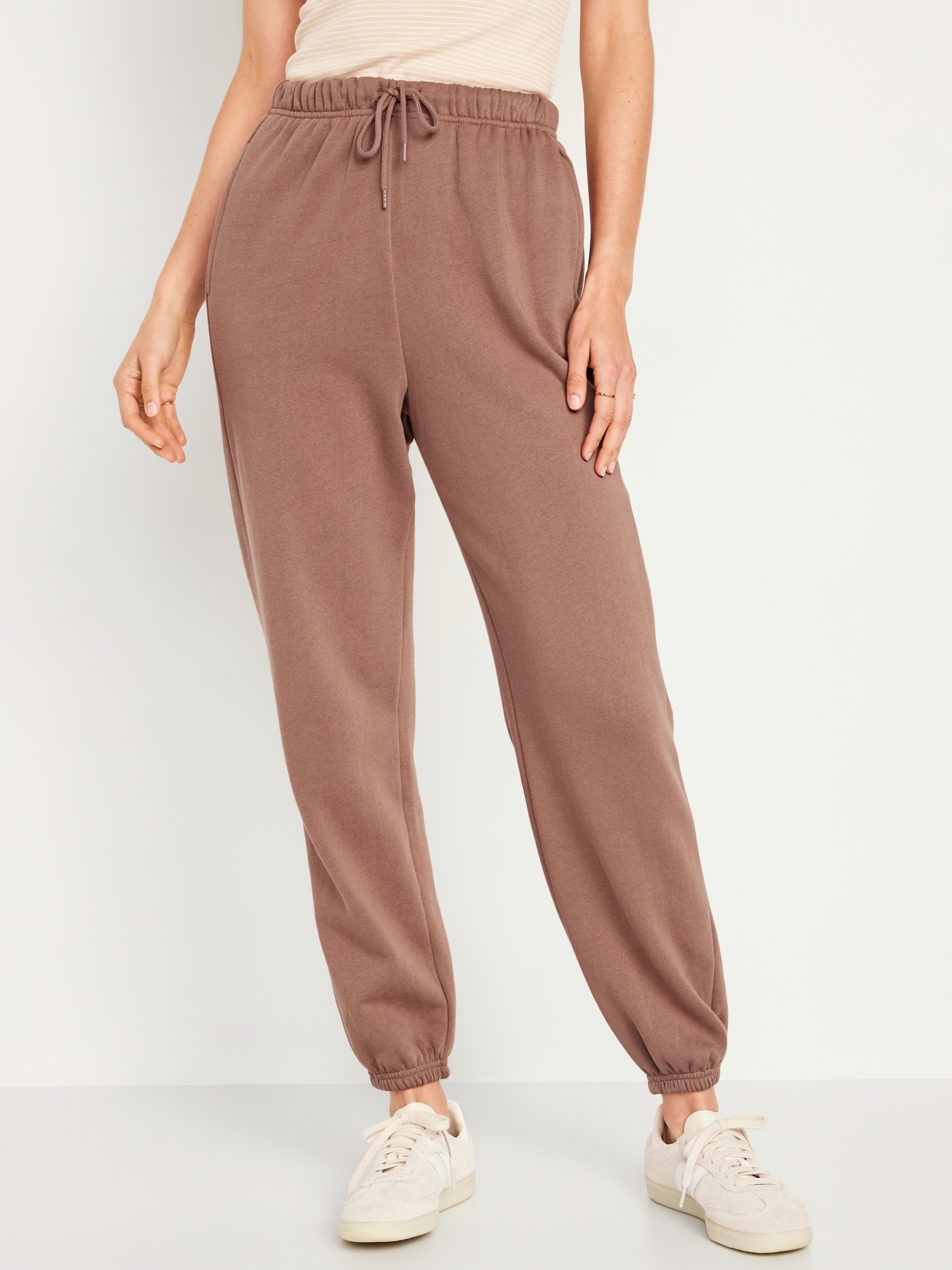High-Waisted Garment-Dyed Street Jogger Pants for Women, Old Navy