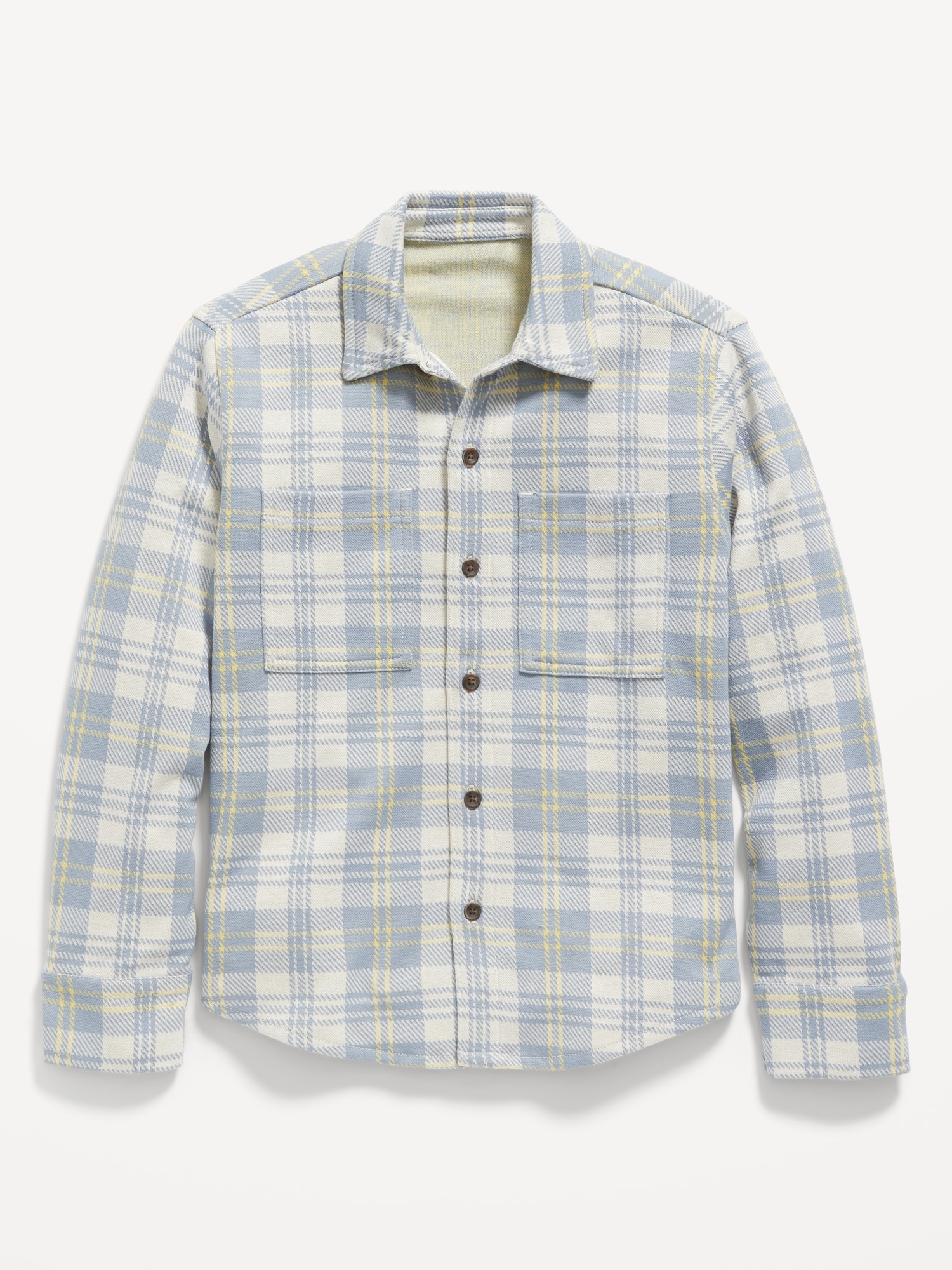 Cozy-Knit Long-Sleeve Pocket Shirt for Boys