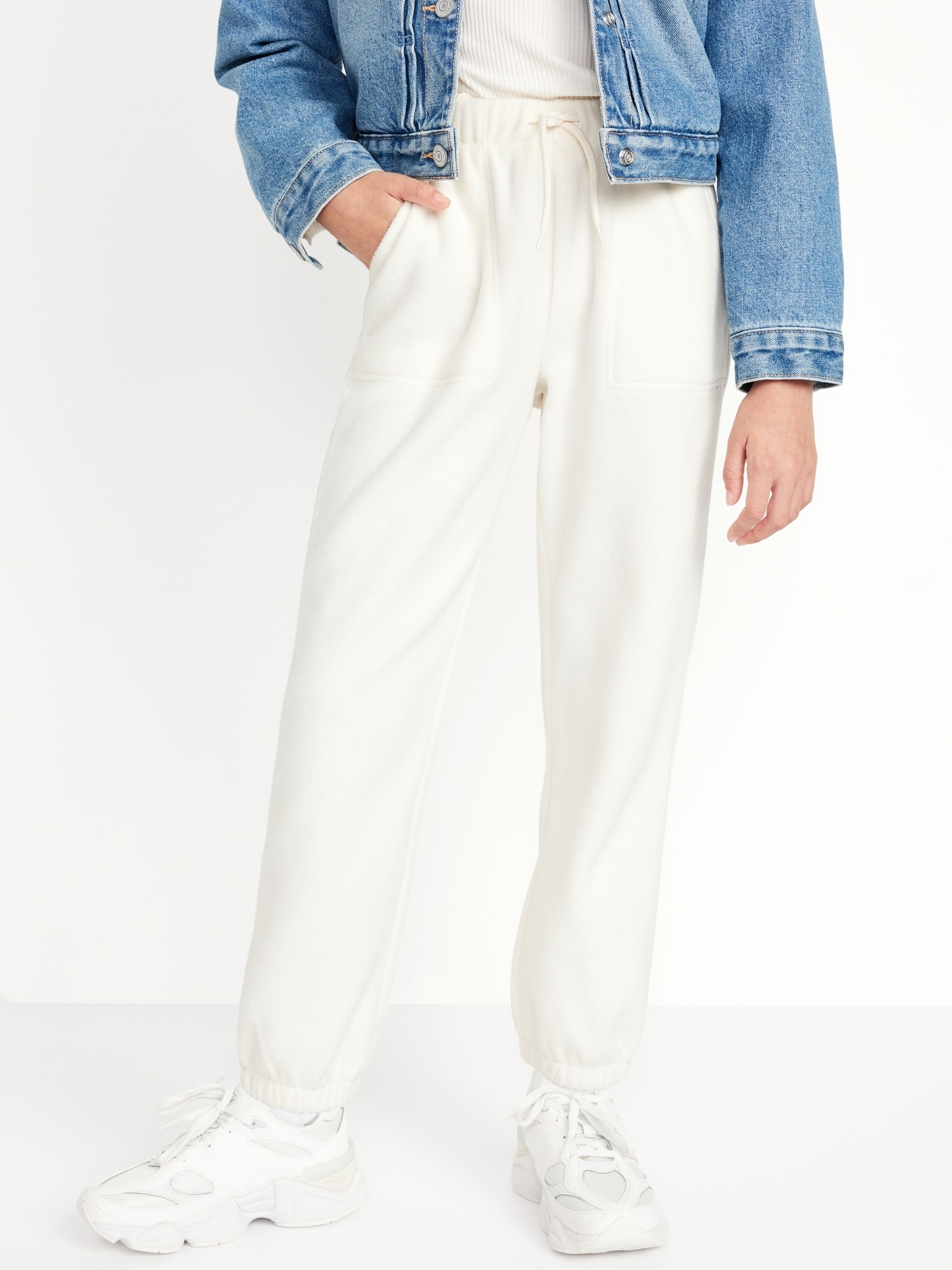 French-Terry Side-Slit Flare Sweatpants for Girls