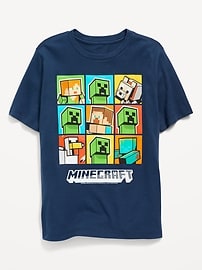 Image number 1 showing, Minecraft™ Gender-Neutral Graphic T-Shirt for Kids