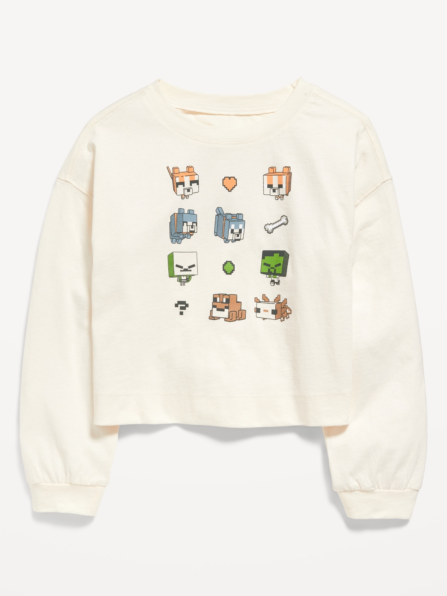 Long-Sleeve Licensed Pop Culture Graphic T-Shirt for Girls