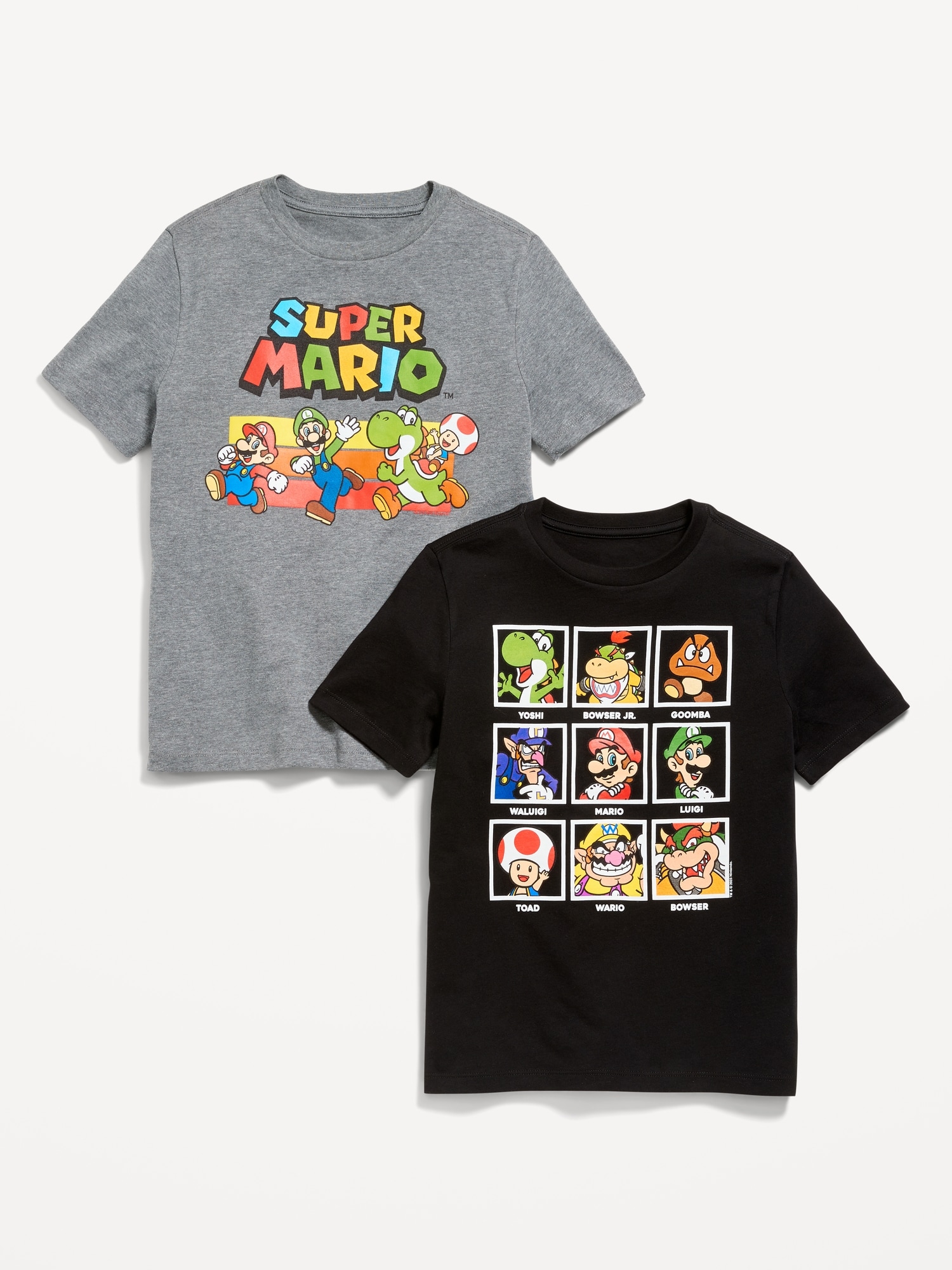Super Mario Gender-Neutral T-Shirt 2-Pack for Kids Hot Deal