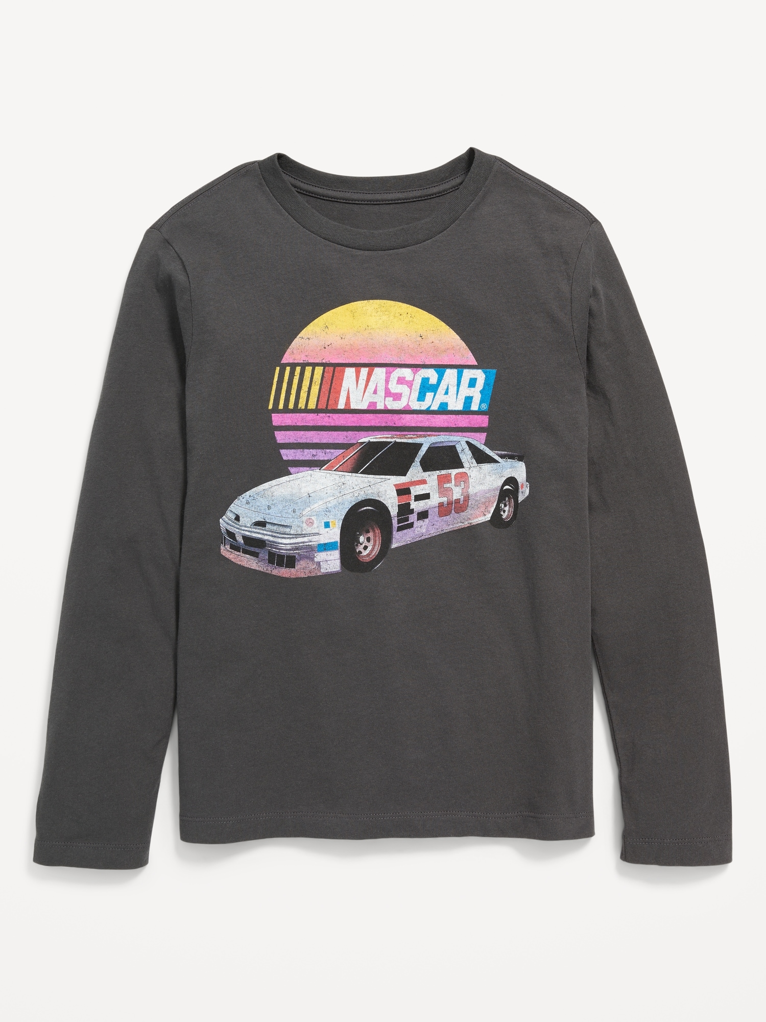 Long-Sleeve Gender-Neutral NASCAR Graphic T-Shirt for Kids