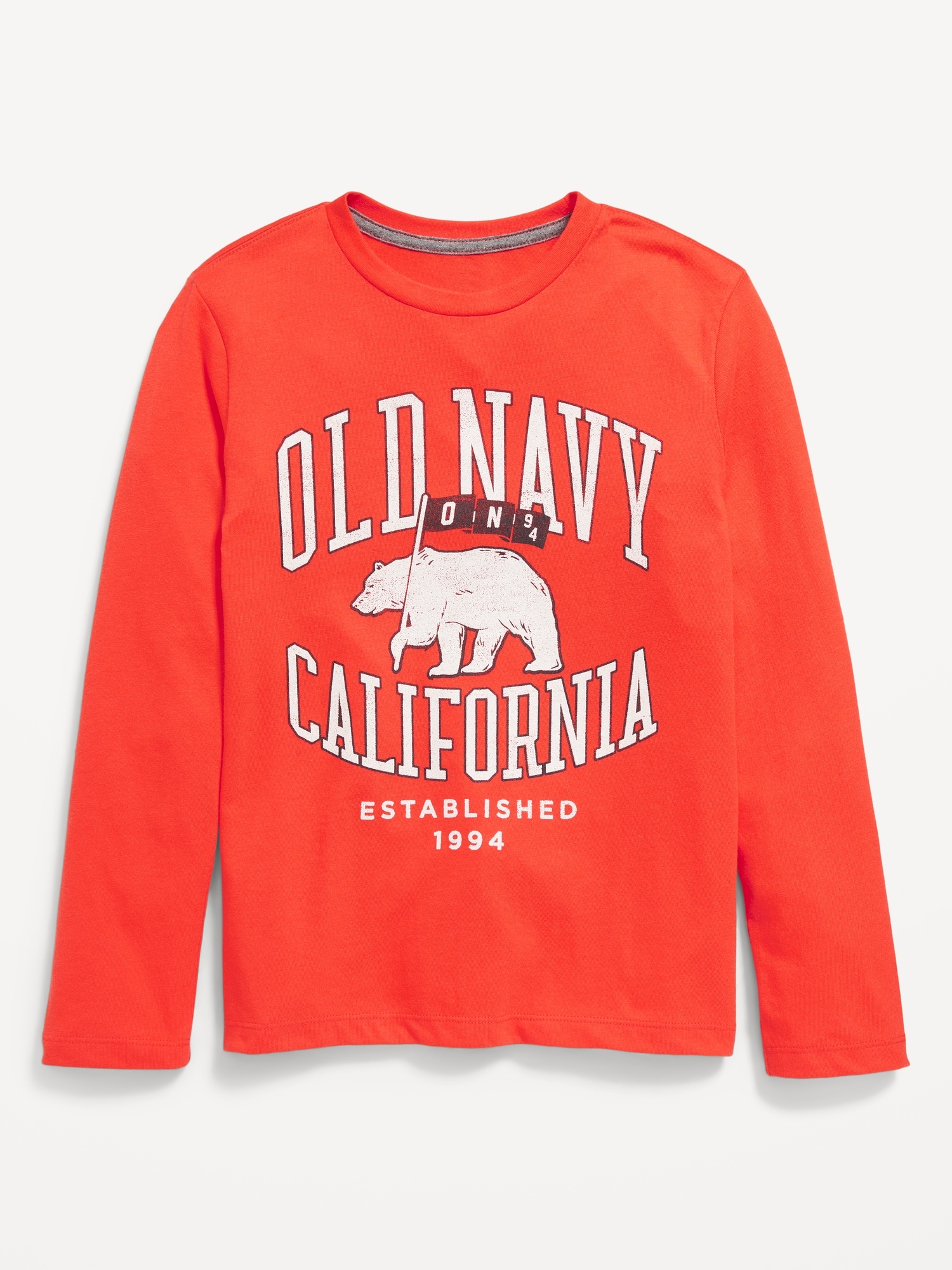Long-Sleeve Logo-Graphic T-Shirt for Boys | Old Navy
