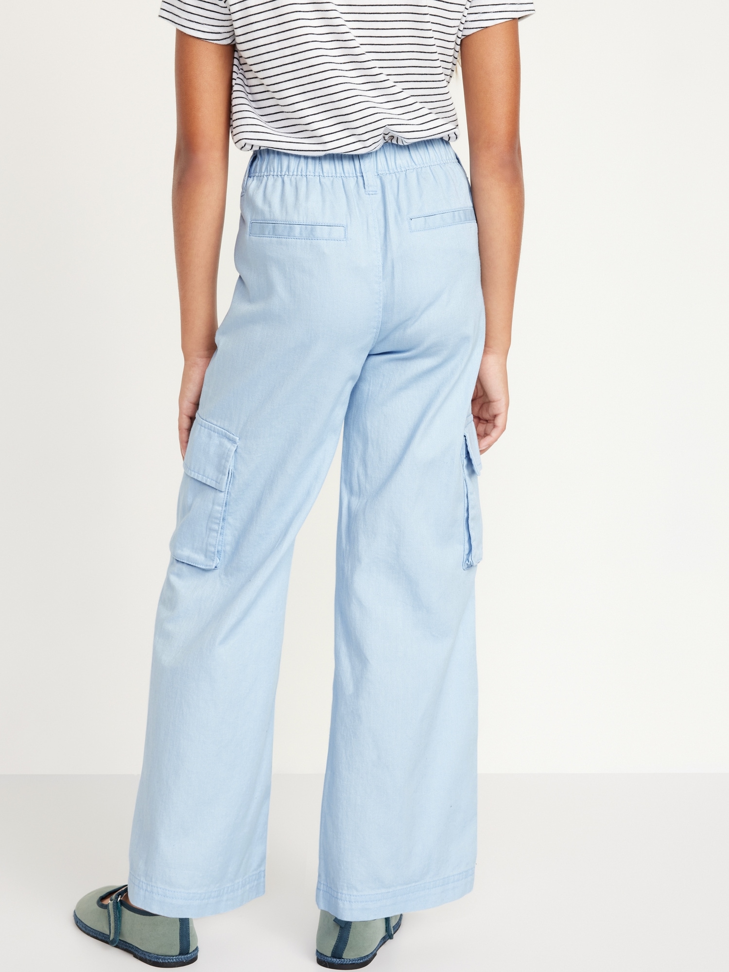 Mid-Rise Wide-Leg Cargo Pants for Girls | Old Navy