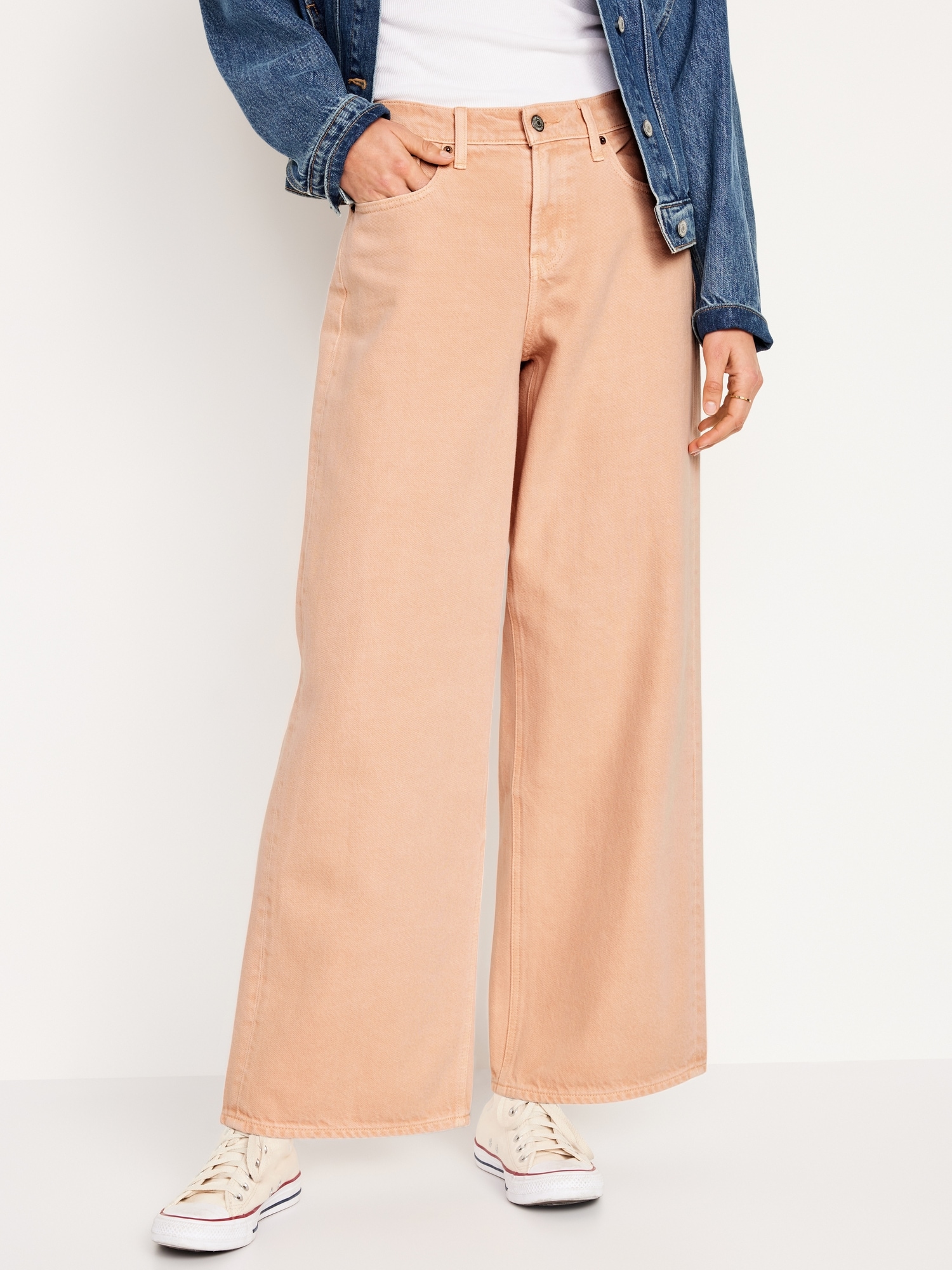 Baggy Wide Leg Jeans, Aesthetic High Waisted Jeans