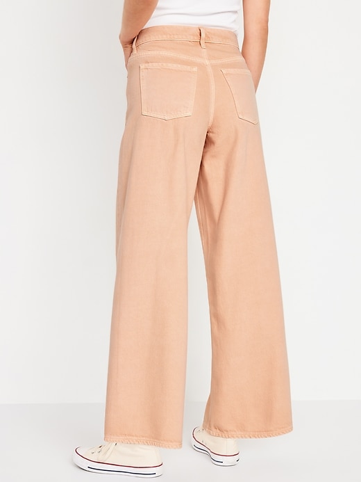 Image number 2 showing, Mid-Rise Baggy Wide-Leg Jeans