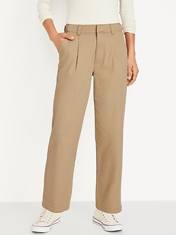Vintage Pants Size 9/10 Khaki Pant High Rise, Pleated Waist Woman