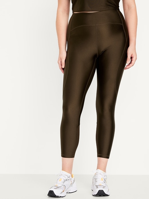 Image number 5 showing, High-Waisted PowerSoft 7/8 Shine Leggings