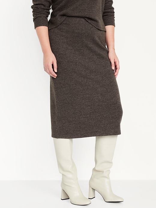 Image number 5 showing, Rib-Knit Midi Skirt