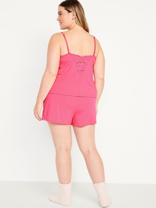 Image number 8 showing, UltraLite Lace-Trim Cami Pajama Set