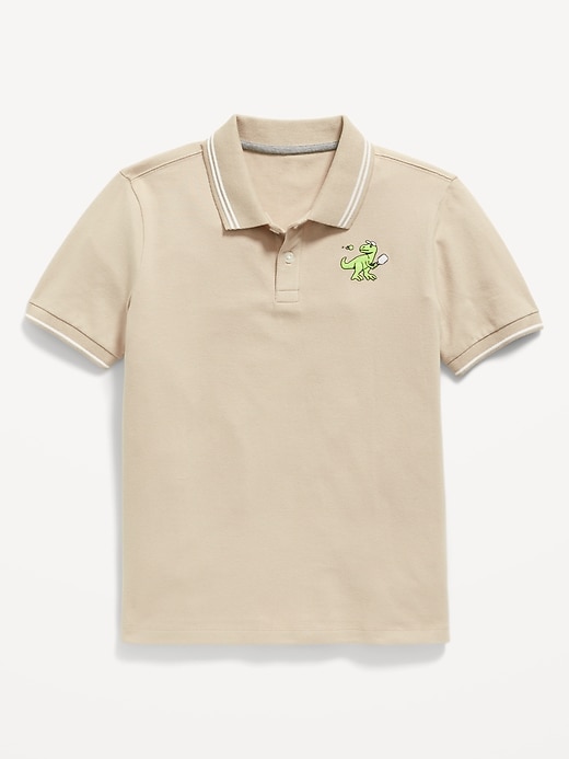 View large product image 1 of 1. Short-Sleeve Pique Polo Shirt for Boys