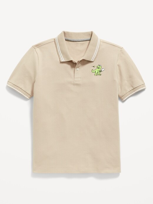 View large product image 1 of 1. Short-Sleeve Pique Polo Shirt for Boys