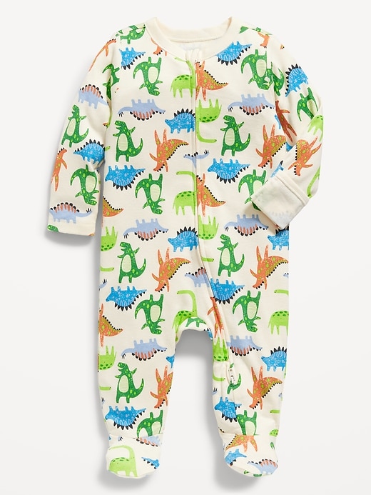 View large product image 1 of 1. Sleep & Play 2-Way-Zip Footed One-Piece for Baby