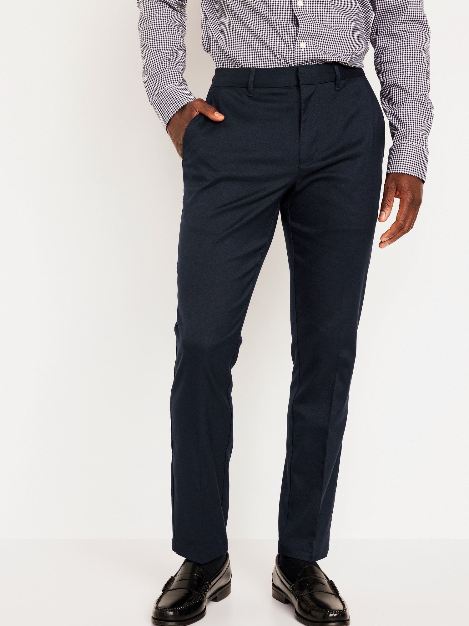 Men Comfortable Formal Trousers Pants Size: L XL Color: Blue Fabric: Cotton  Blend Type: Mid-Rise Style: Solid Design Type: W… | Slim fit, Trouser pants,  Blue fabric