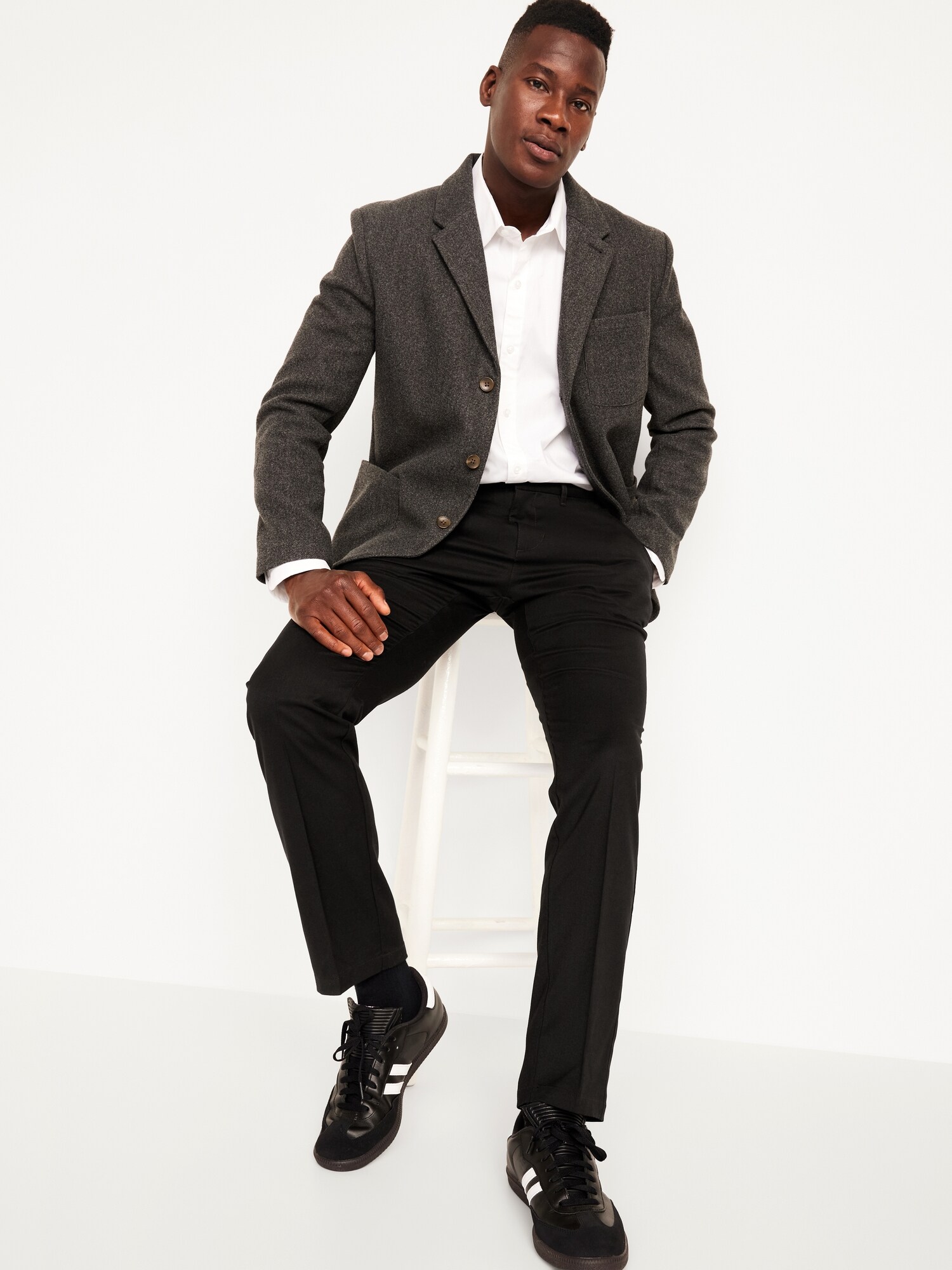 Мужские брюки Old Navy Athletic Dress Pants, цвет: Чёрный — фото 3