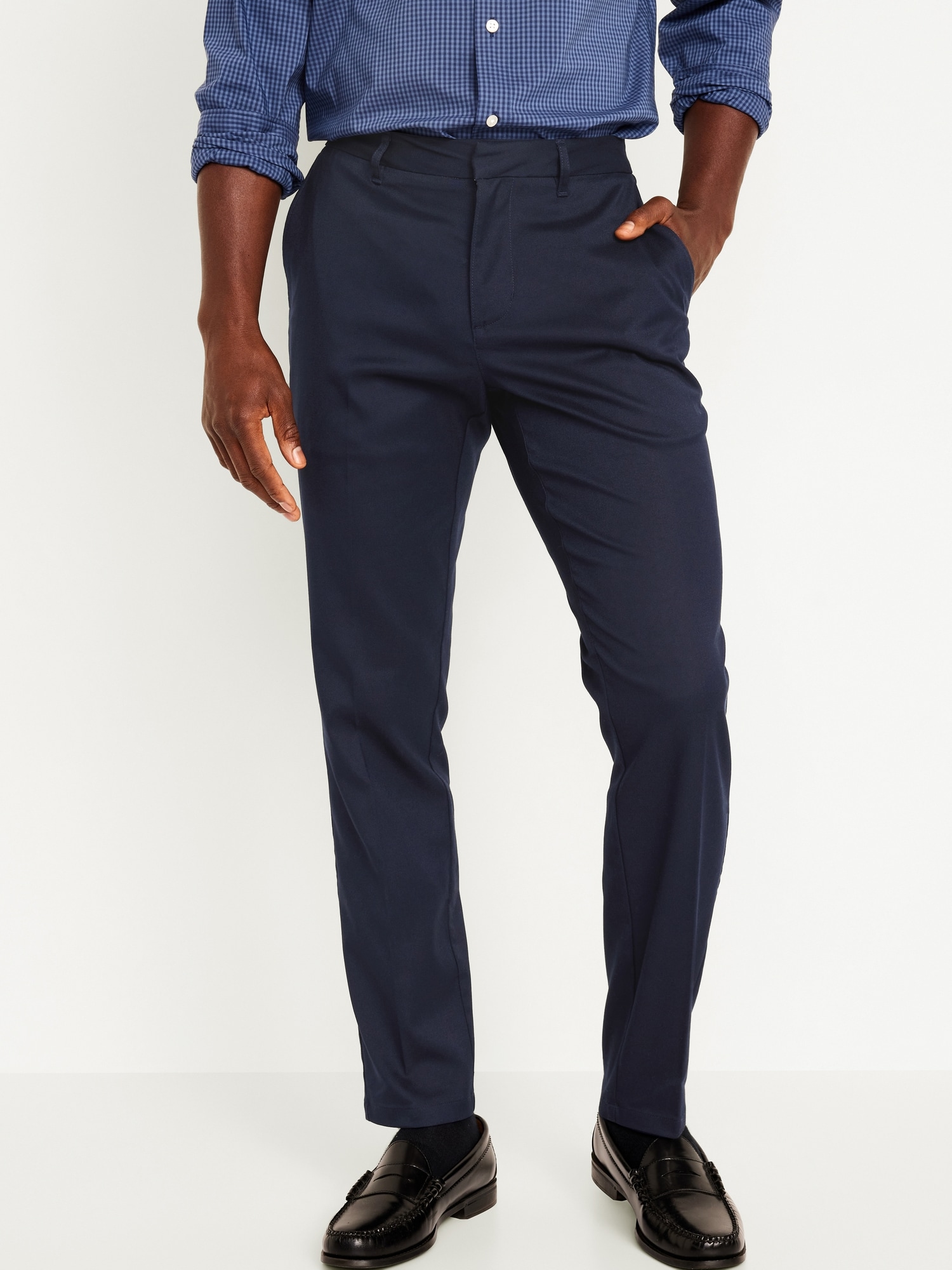 Men's Haggar Travel Performance Tailored Fit Stretch Flat-Front Suit Pants  Dark Gray Heather - Walmart.com