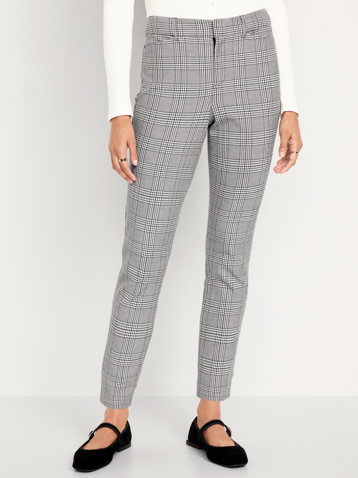 Chloé Checked Tapered Trousers – Cettire