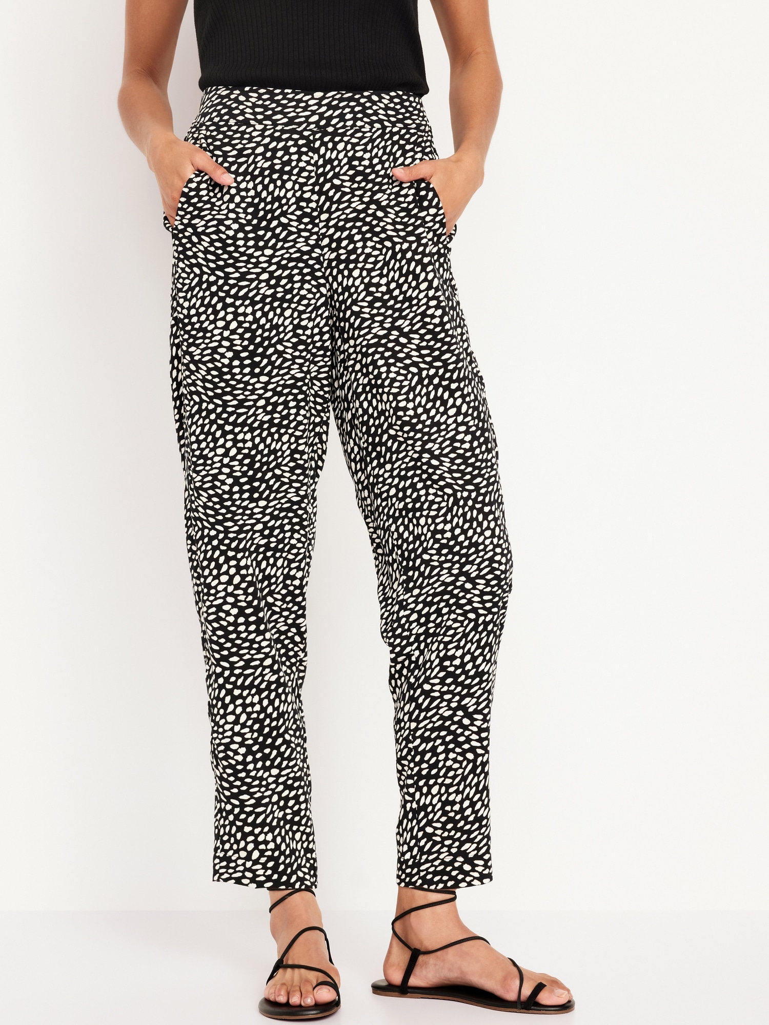 High-Waisted Playa Taper Pants | Old Navy