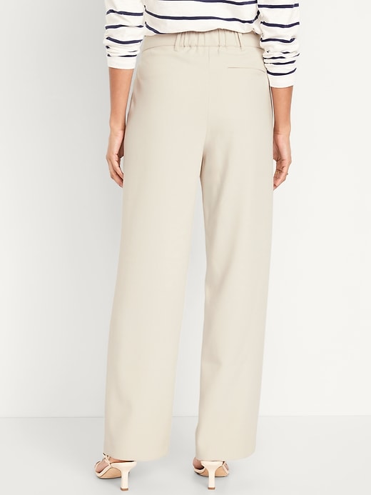 Image number 8 showing, Extra High-Waisted Taylor Wide-Leg Trouser Suit Pants