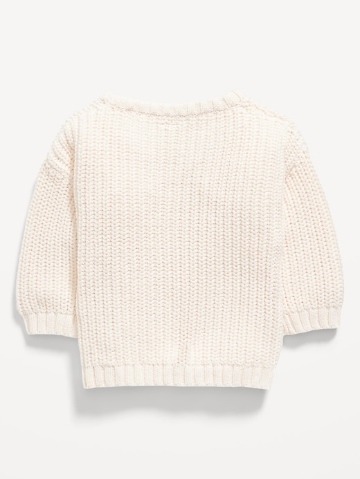View large product image 2 of 2. Unisex Organic-Cotton Pullover Sweater for Baby