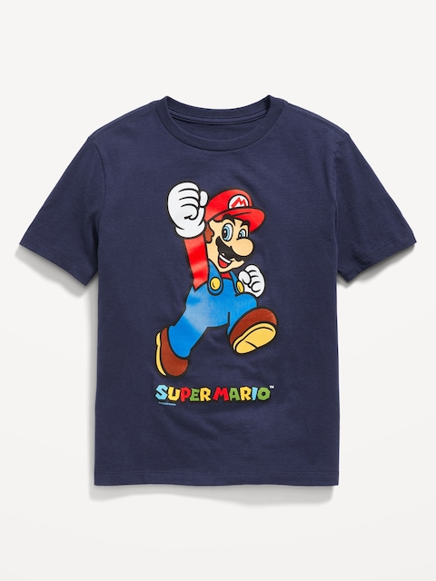Super Mario Bros.™ Gender-Neutral Graphic T-Shirt for Kids - In The Navy