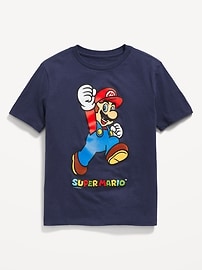 Image number 1 showing, Super Mario Bros.™ Gender-Neutral Graphic T-Shirt for Kids