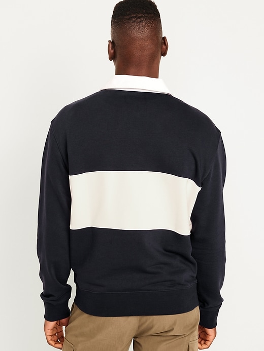 Image number 8 showing, Quarter Zip Rugby Stripe Polo