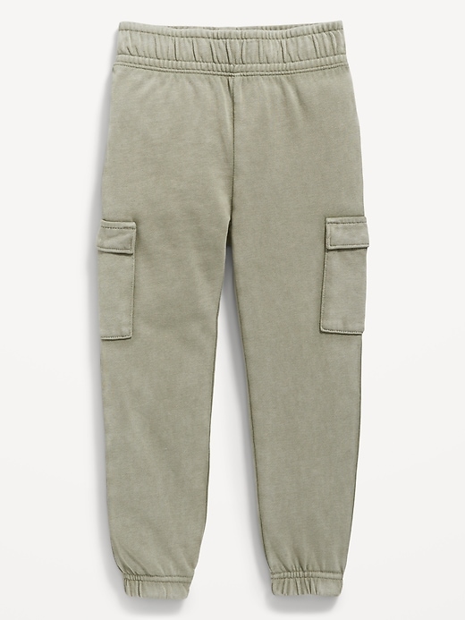 View large product image 1 of 1. Fleece Cargo Jogger Sweatpants for Toddler Girls