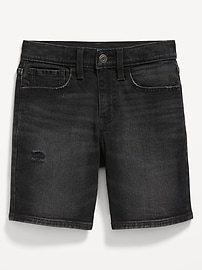 View large product image 4 of 4. 360° Stretch Ripped Jean Shorts for Boys (Above Knee)