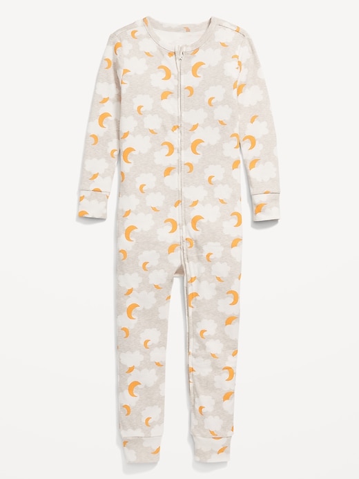 View large product image 1 of 1. Unisex 2-Way-Zip Snug-Fit Pajama One-Piece for Toddler & Baby