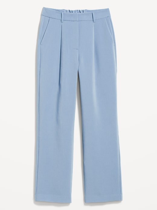 Image number 4 showing, Extra High-Waisted Taylor Wide-Leg Trouser Suit Pants