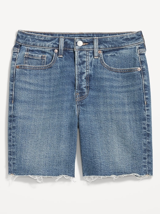 Image number 4 showing, High-Waisted OG Button-Fly Shorts -- 7-inch inseam
