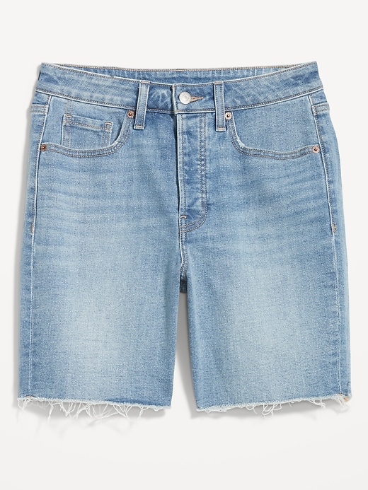 Image number 4 showing, High-Waisted OG Button-Fly Shorts -- 7-inch inseam