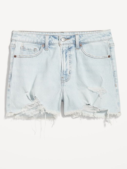 Image number 2 showing, Curvy High-Waisted OG Jean Shorts -- 3-inch inseam
